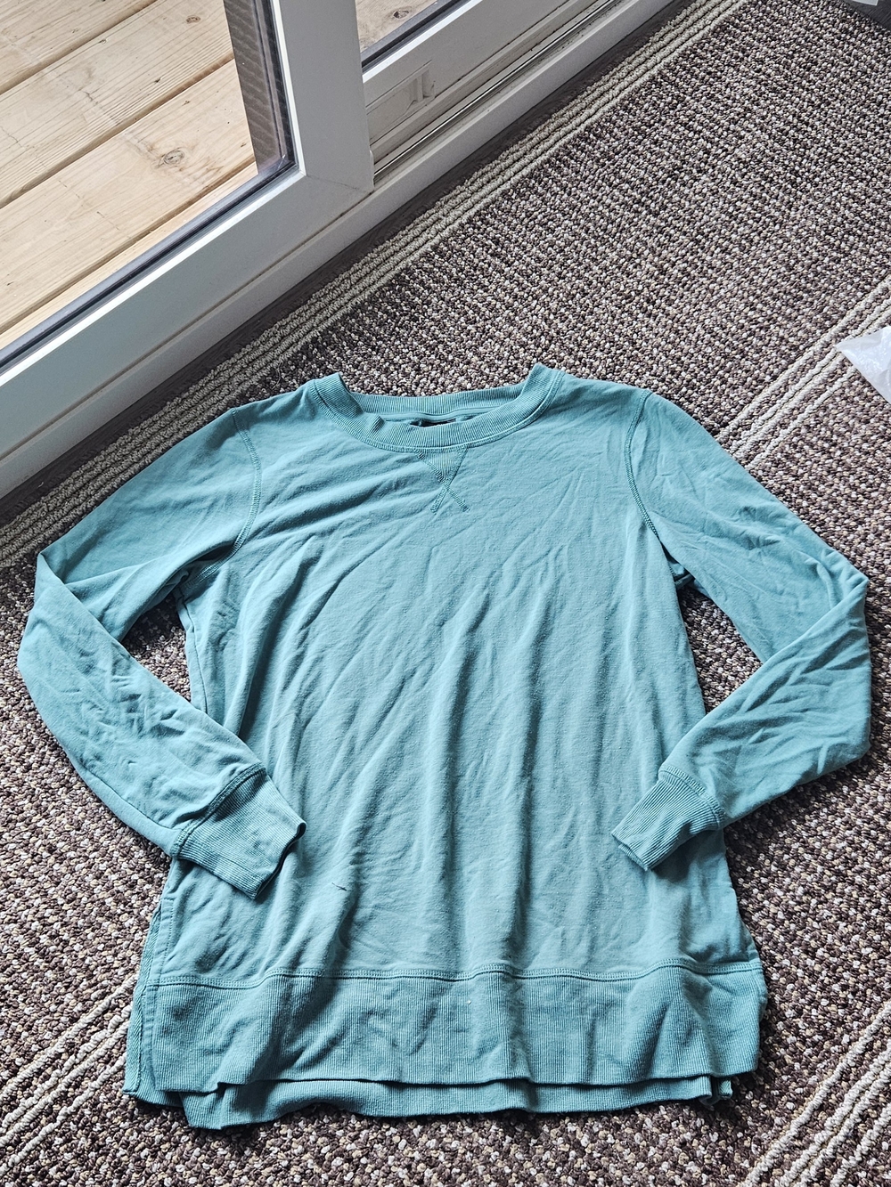 Jockey Women's Long-Sleeve Tee in Teal Blue-Green